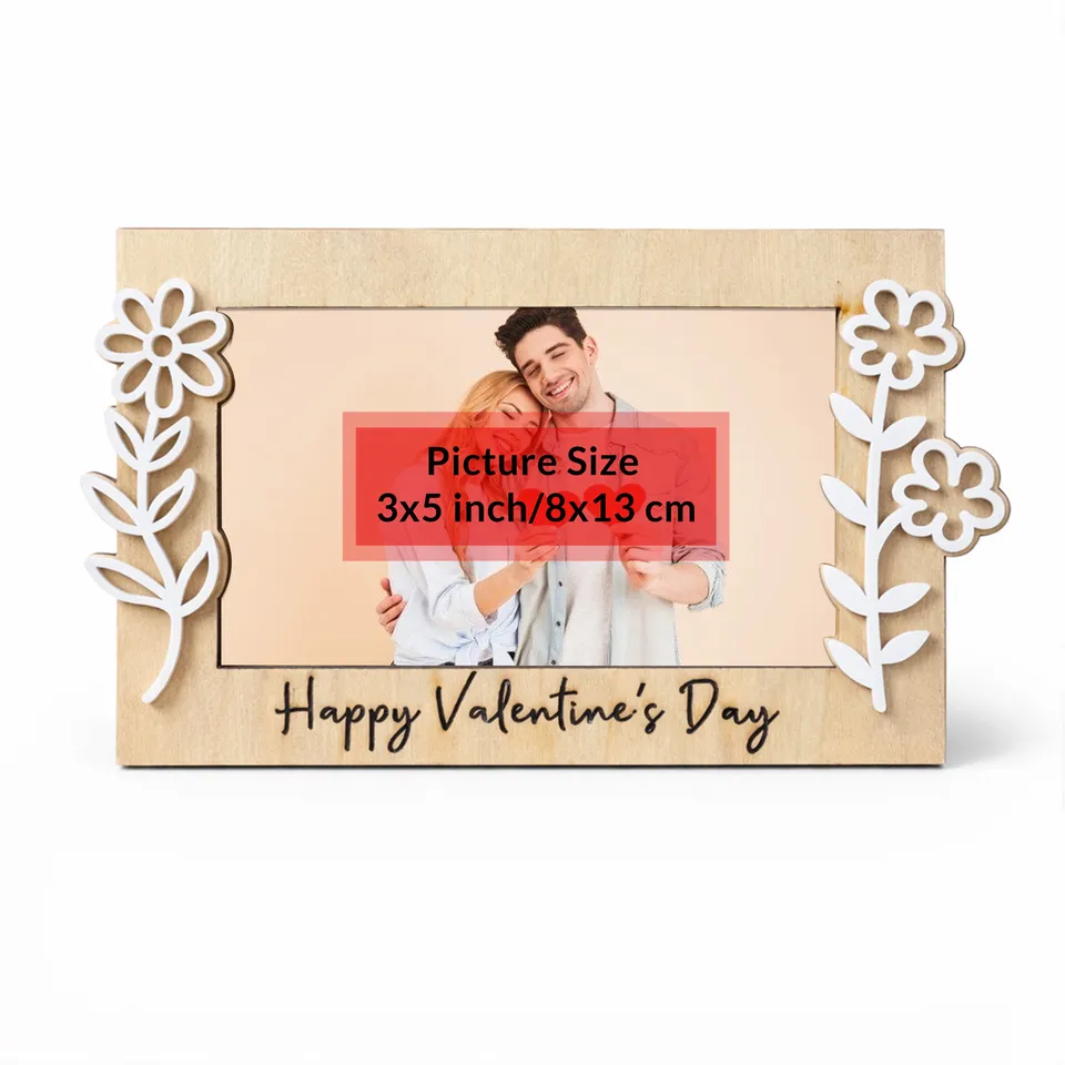 ElegantFlora MDF Photo Frame - Beige media 4