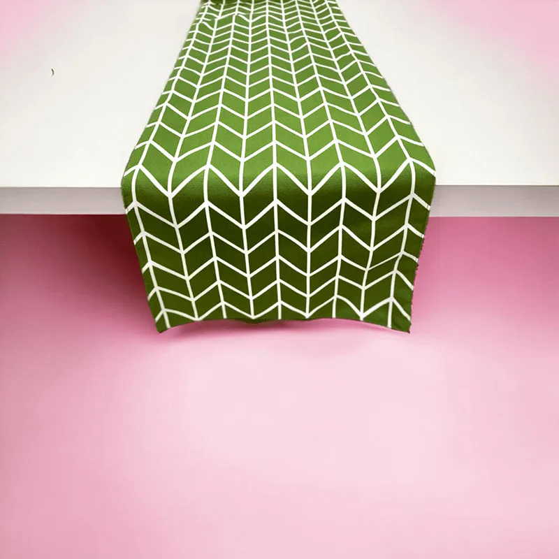Chevron Feast Cotton Table Runner media 4