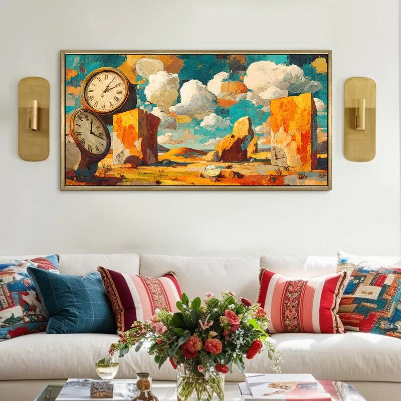 Desert Time Canvas Wall Painting With Frame media 1