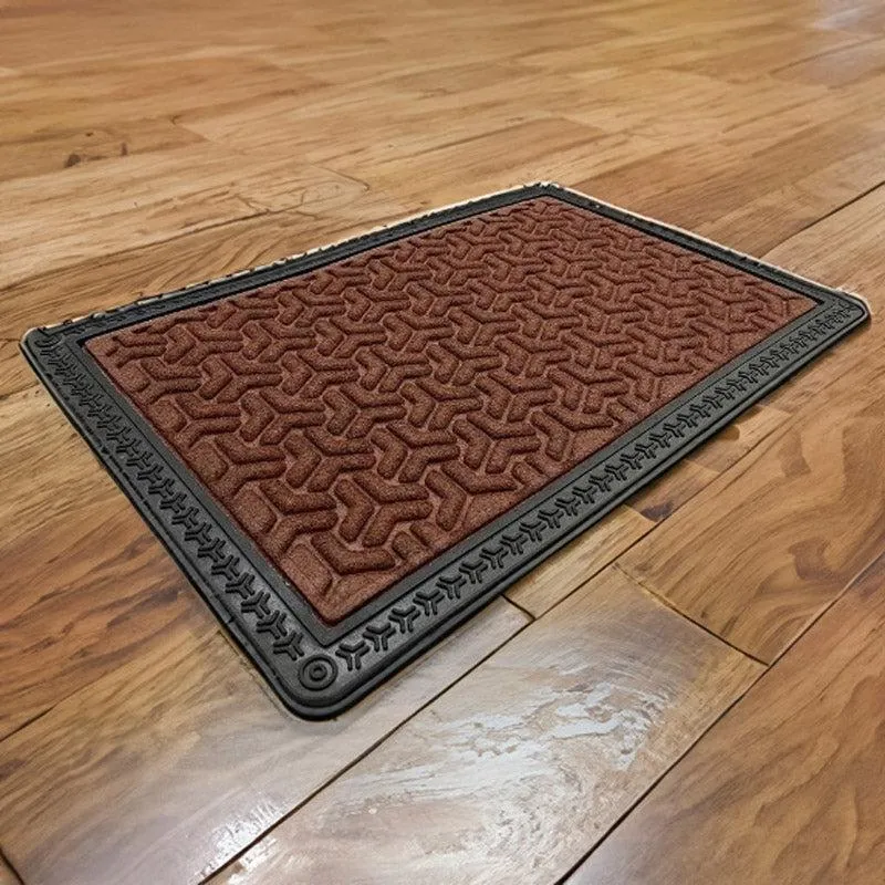 Maxo Antiskid Rubber Door Mats - Brown media 1