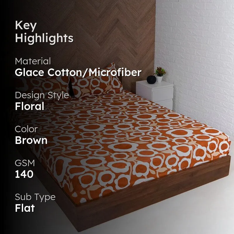 Hallow Flora Microfiber Bedsheet - 140 GSM media 2