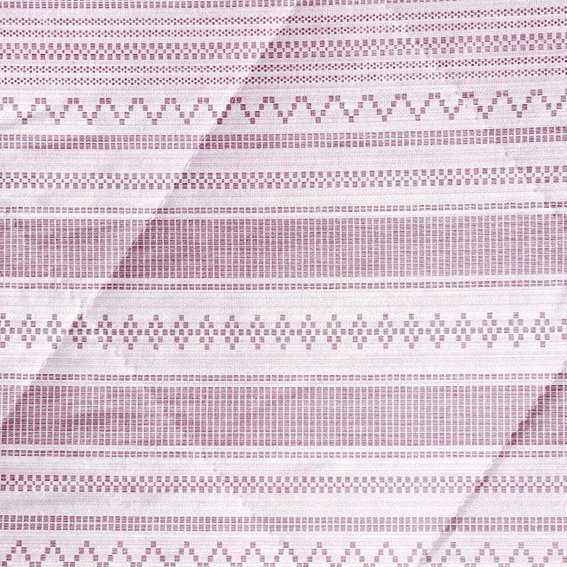 Swayam Twila Striped Cotton Comforter (Pink) - 150 GSM media 7