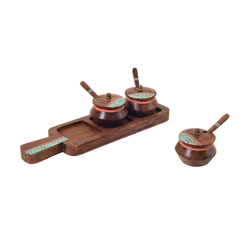 Kalakaar Jar Set With Tray - Seven Piece Set media 3