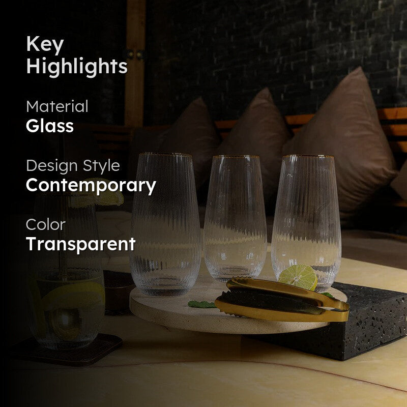 Pure Pour  Drinking Glasses (700 mL Each) - Set of Four media 2