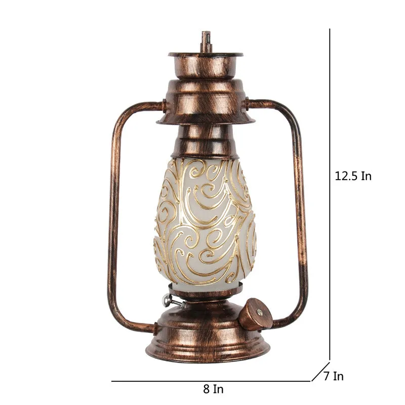 Saagar Mosaic Lantern Iron Wall Lamp - Copper media 7
