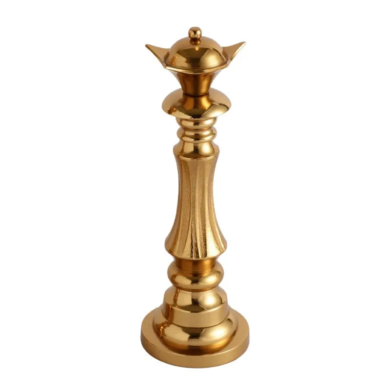 Elegant Queen Chess Piece- Gold media 3