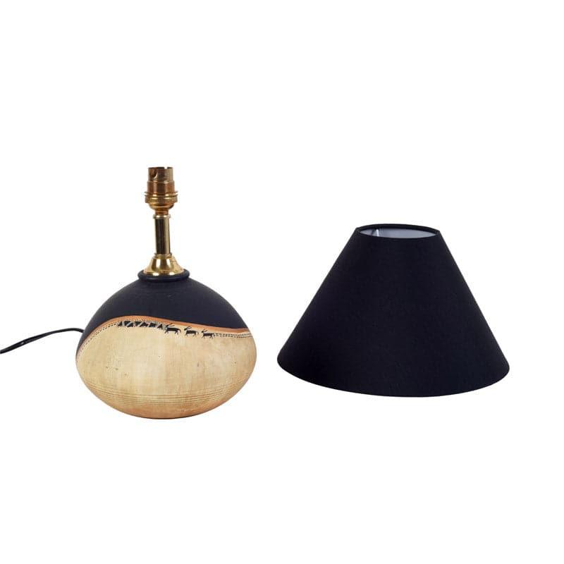 Parag Terracotta Table Lamp - Black,Beige media 5