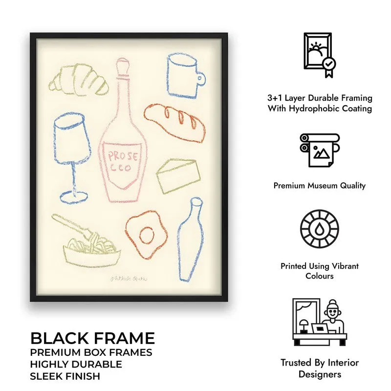 Flavour Feast Archival Canvas Wall Art - Black media 10