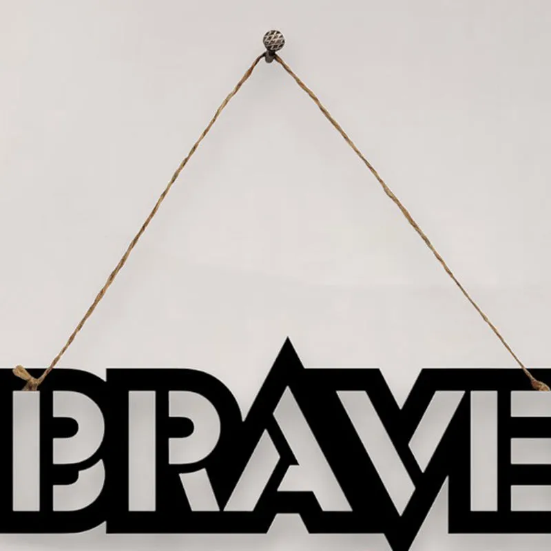 Brave Mild Steel Wall Accent media 4