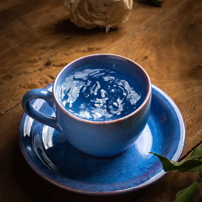 Periela Handmade Cup & Saucer - 240 ML - Set of Two