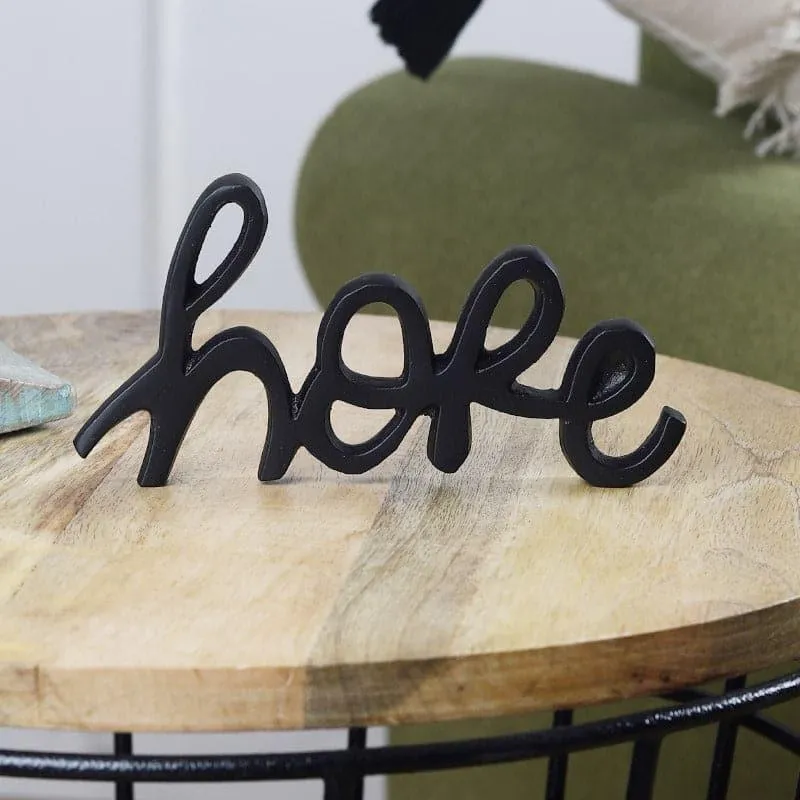 Hope Loop Typography Showpiece - Black media 1
