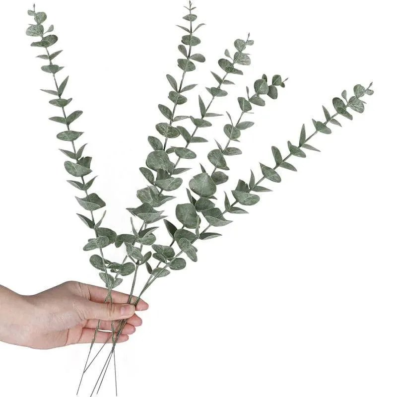 Faux Eucalyptus Leaves - Set Of Five media 3