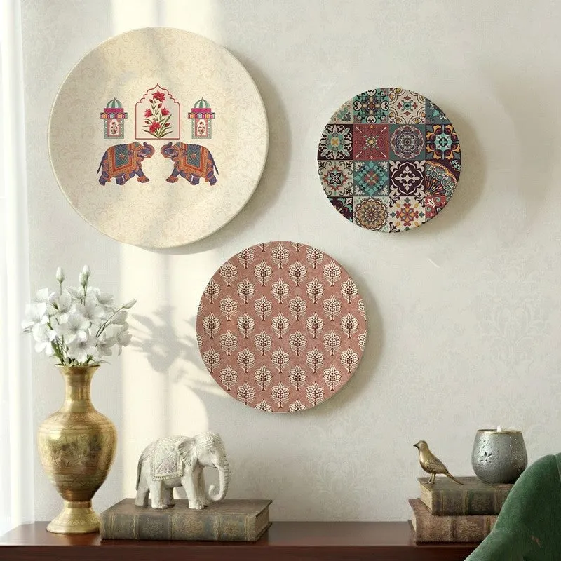 EthnoCharm Metal Wall Plates - Set Of Three media 4