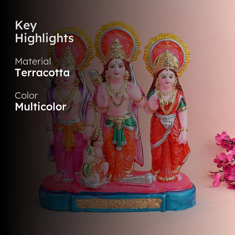 Ram Darbar Terracotta Idol media 2