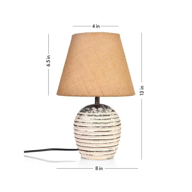 Vintage Shawty Fabric Table Lamp - Brown media 4