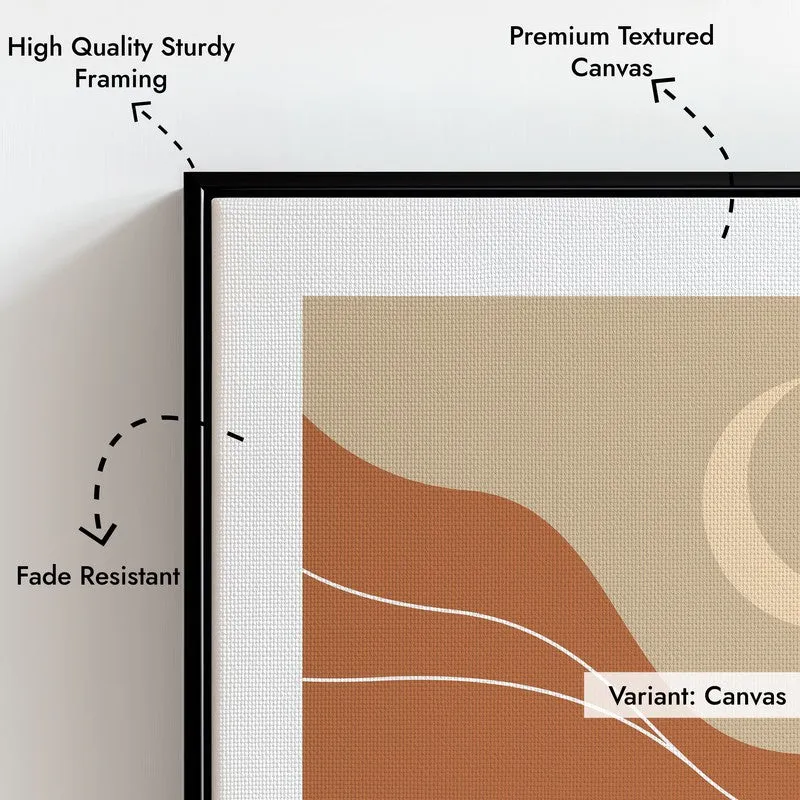 Desert Drift Canvas Wall Painting With Black Frame media 9