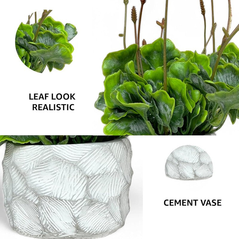 Faux  Tropical Moss With Ceramic Pot media 5