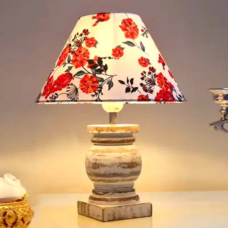 Aliora Nova Fleura Wooden Table Lamp - Multicolor media 1
