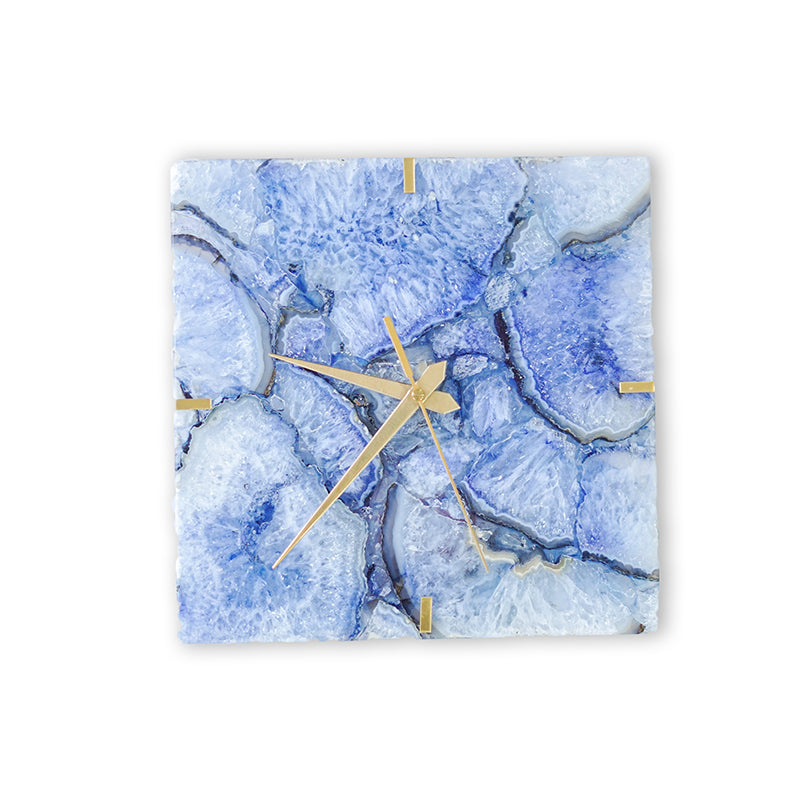 Andora Agate Wall Clock - Blue media 3