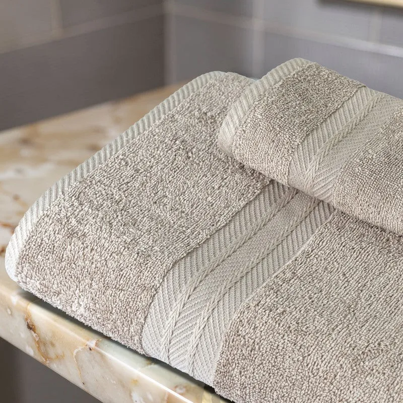 PlushAura Cotton Bath Towel (Beige) media 8