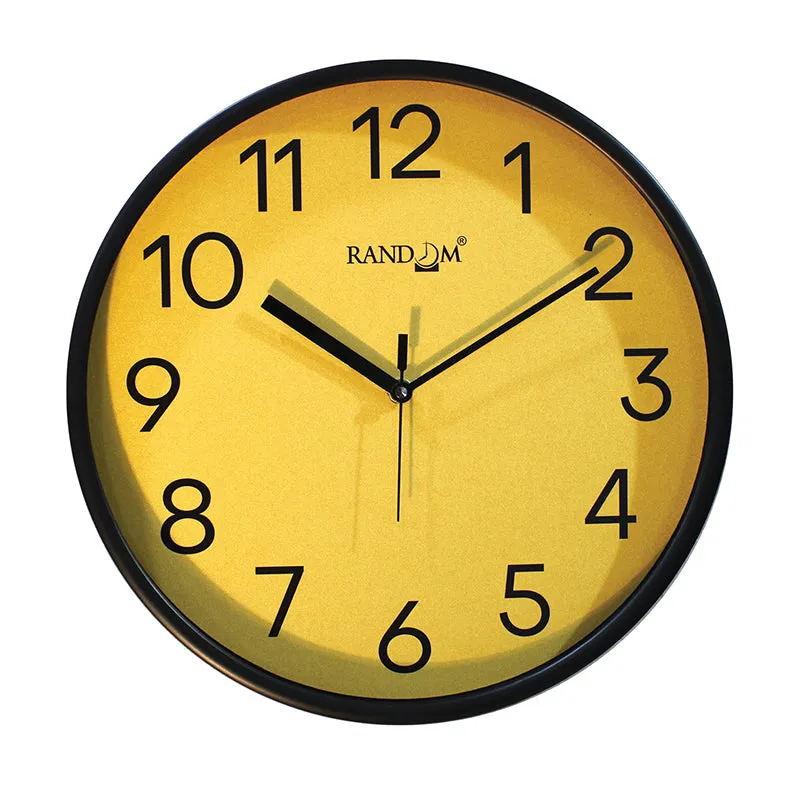 Kronika Analog Wall Clock - Black & Yellow media 3
