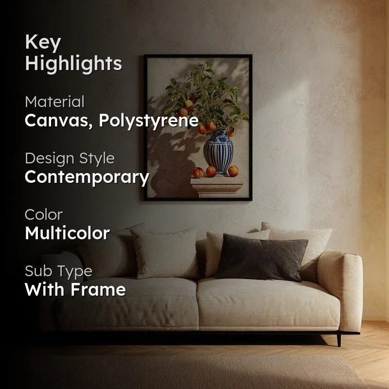 Maribel Canvas Wall Painting With Black Frame media 2