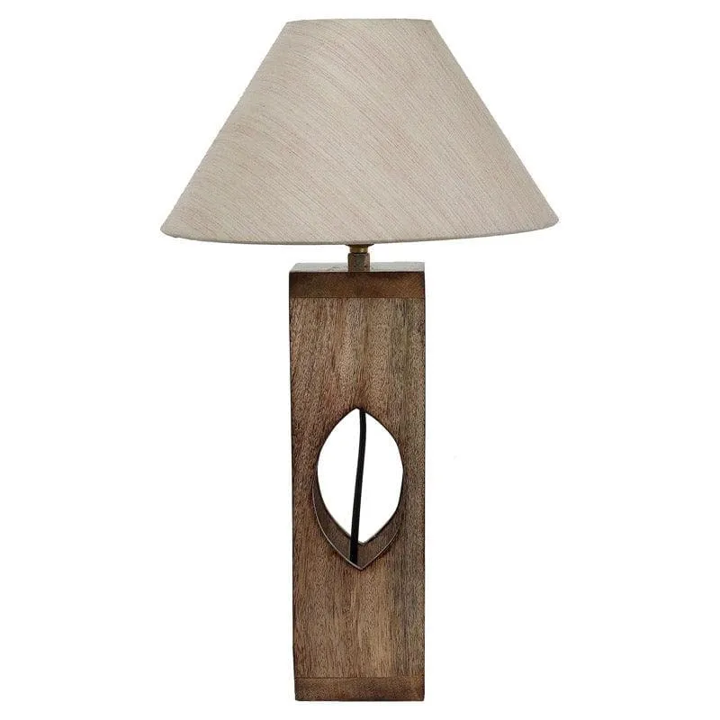 Sandiera Mijori Fabric Table Lamp - White,Brown media 4