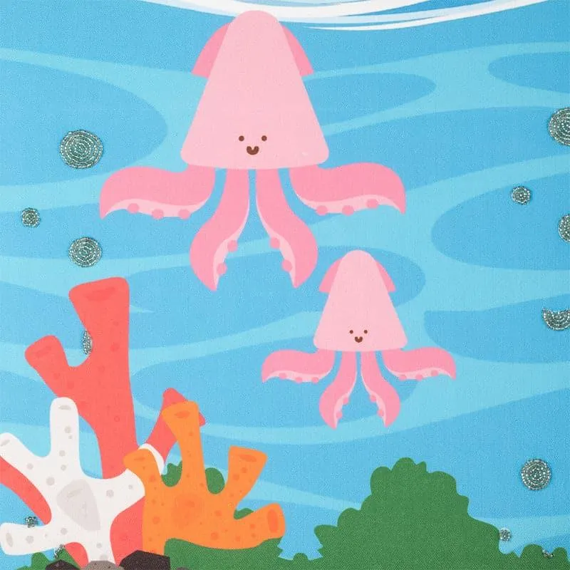Jelly Fish MDF & Fabric Wall Accent media 3