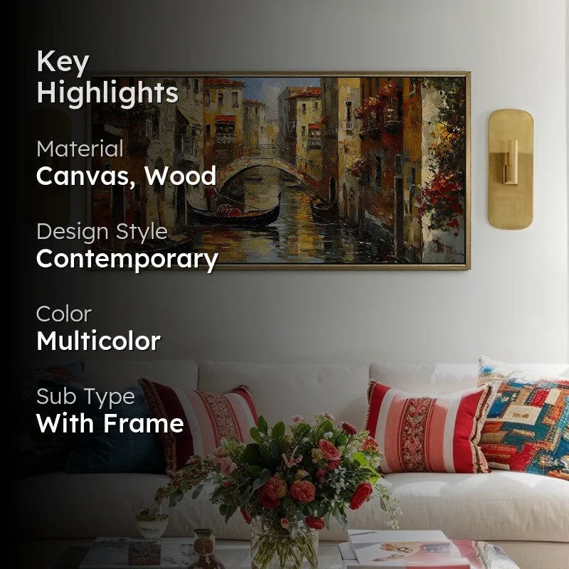 Shimmerwake Canvas Wall Painting With Frame media 2