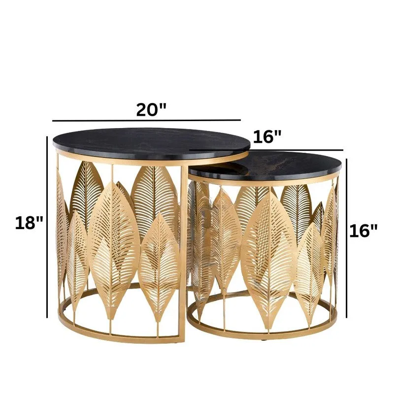 Kairo Curve Center Table (Brown & Black) - Set Of Two media 7