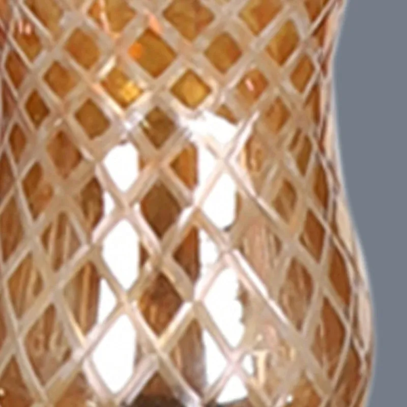 Honey Glow Scroll Amber Glass Wall Lamp media 6