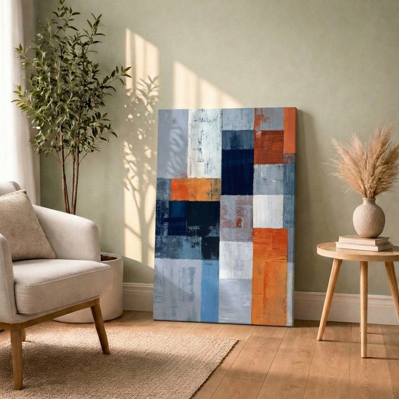 Balanced Stroke Grid Canvas Wall Art