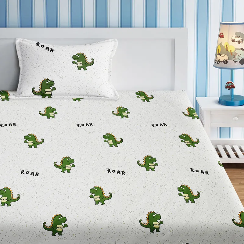 Dino Roar Kids Cotton Bedsheet - 210 TC media 4