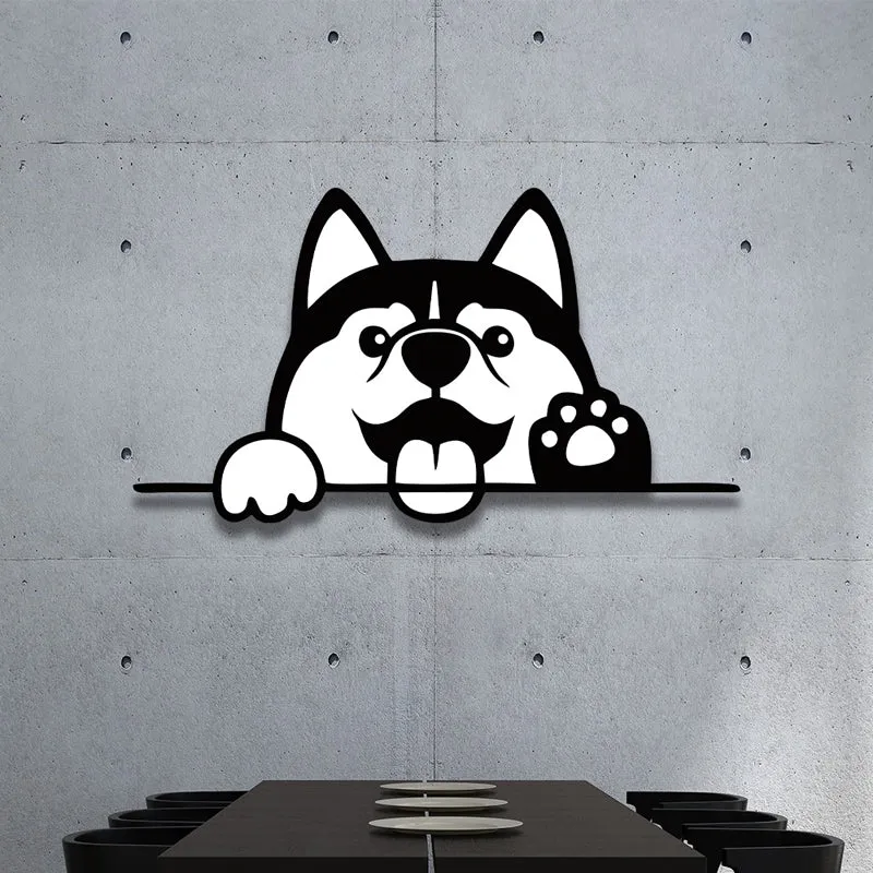 Woof & Wave Monochrome Wood MDF Wall Hanging media 3