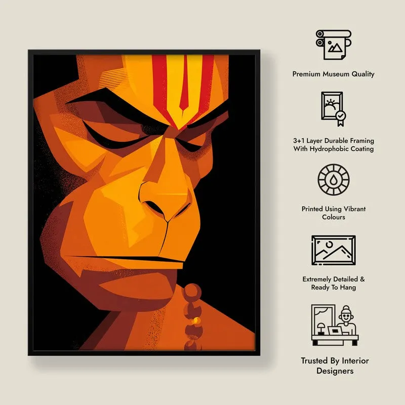Powerful Bajrangbali II Archival Paper Wall Art media 8
