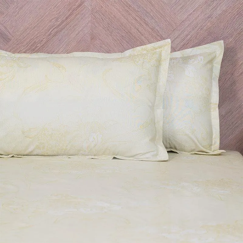 Aaavar Printed Reversible Cotton Bedsheet (Beige,White) - 170 TC media 6