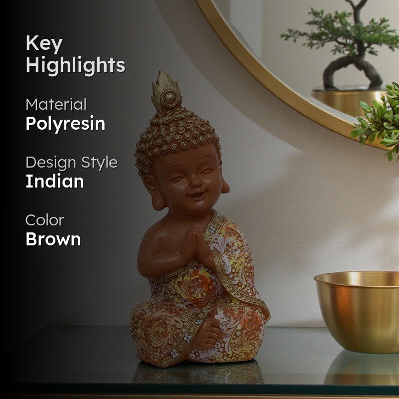 Prayer of Peace Buddha Idol media 2