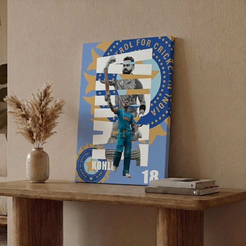 Virat Kohl Canvas Wall Art
