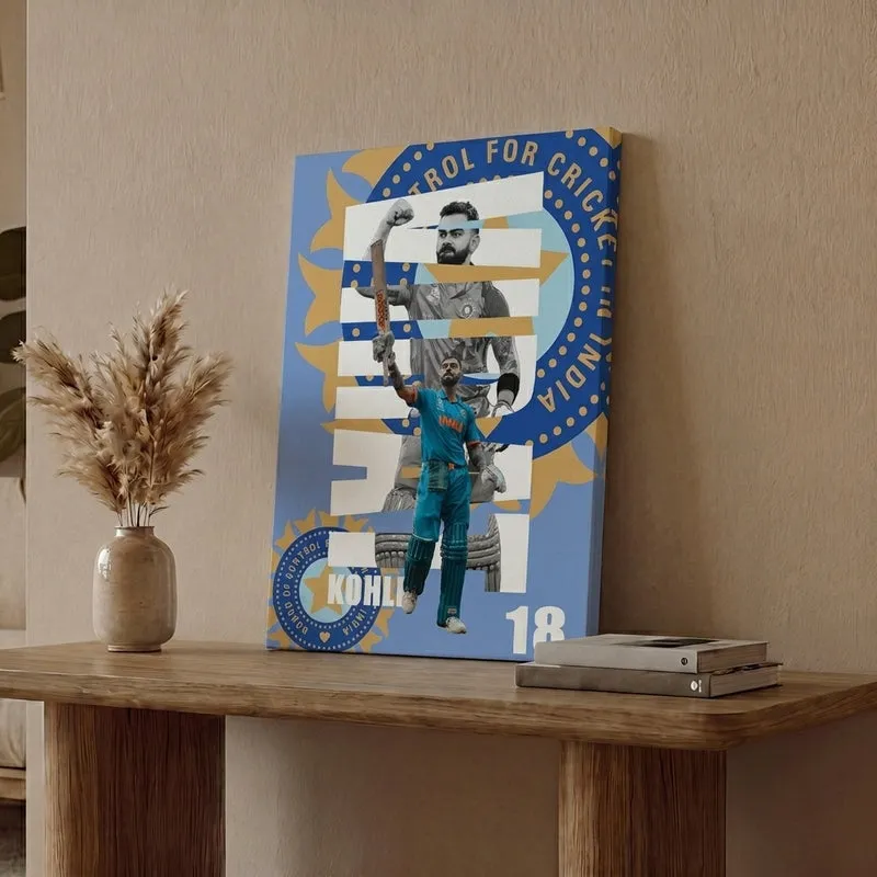 Virat Kohl Canvas Wall Art media 1