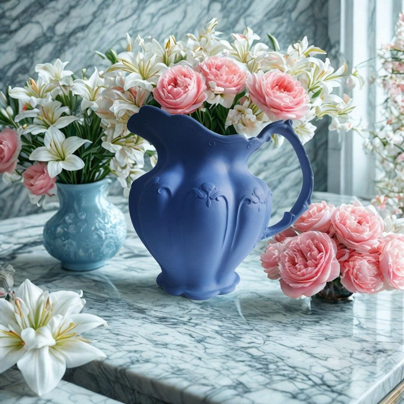 Floral Elegance Vase - Blue media 5