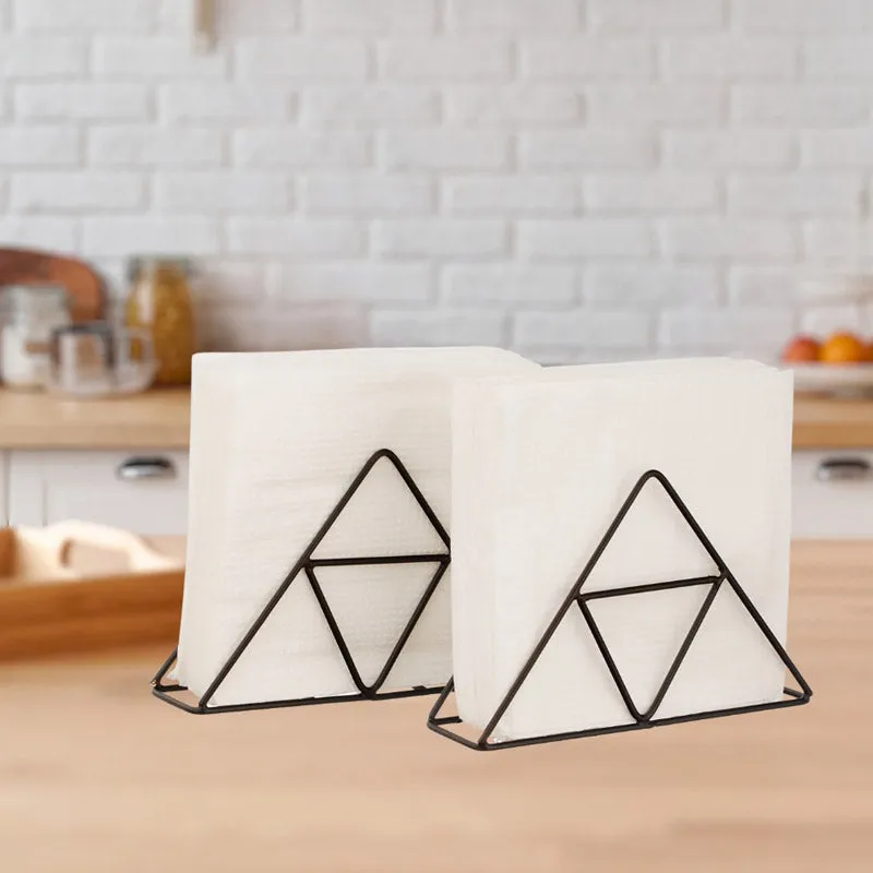 Trio Trail Napkin Holder (Black) - Set Of Two media 3