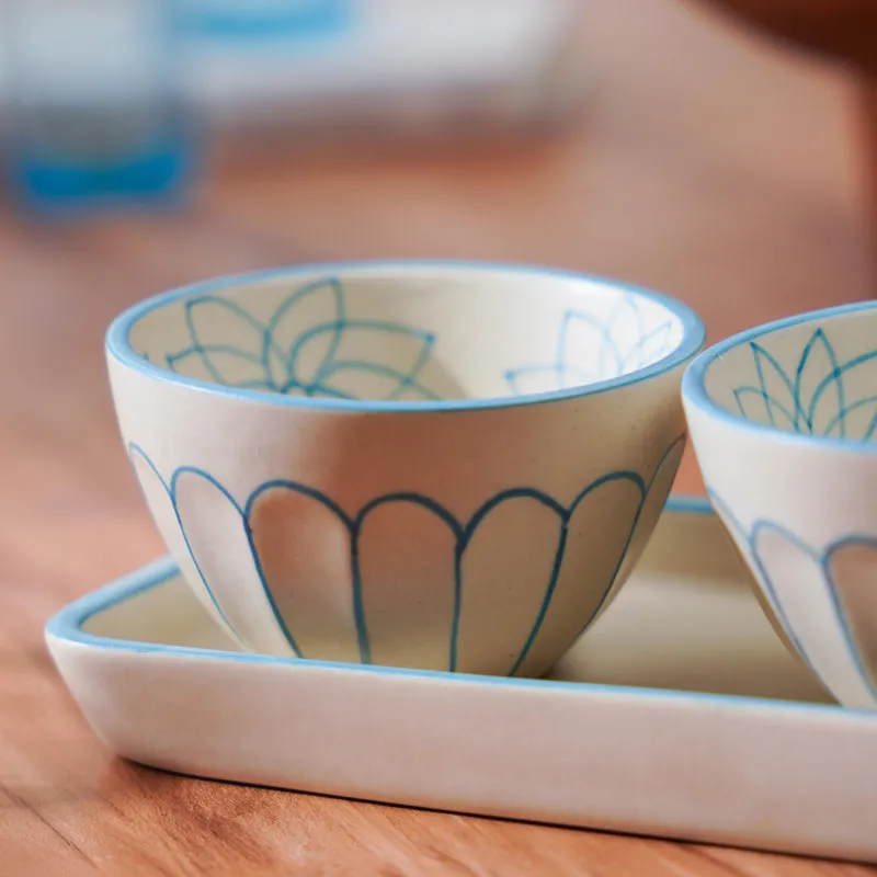 Ameira Snack Bowl With Tray - Four Piece Set media 4