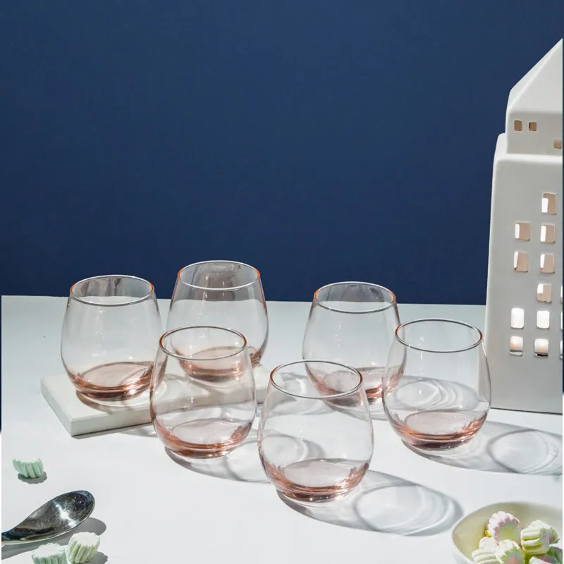 Luminarc Maine Whiskey Glass (320 mL/Pink) - Set Of Six media 1