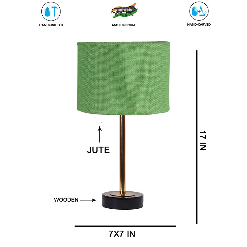 Sienna I Rodin Wooden Table Lamp - Green,Gold,Black media 7