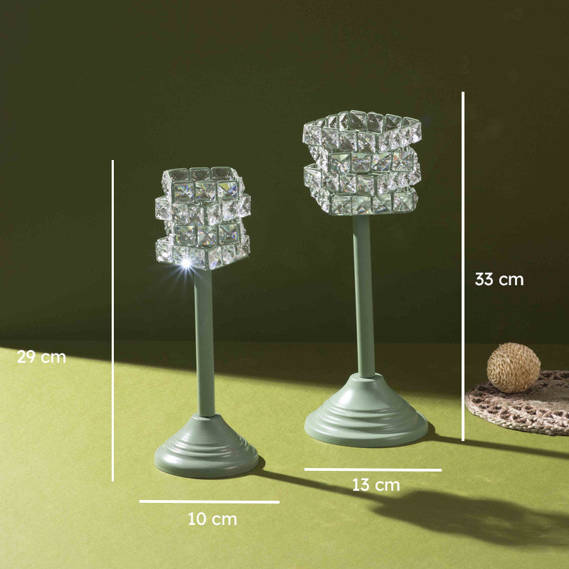 Luxe Prism Candle Holder (Green) - Set Of Two media 7