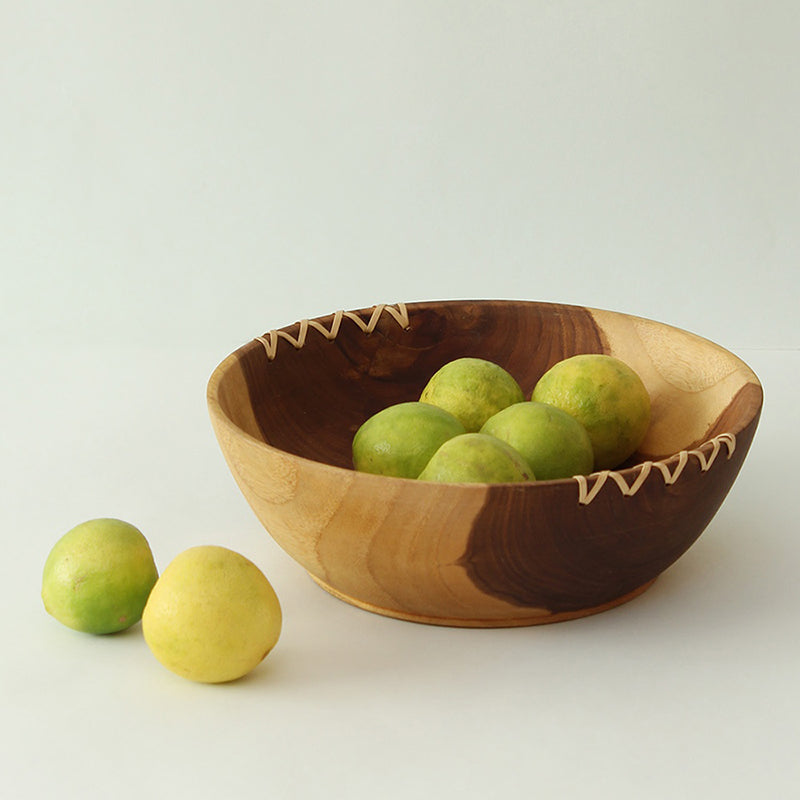 Timber Weave Wood Fruit Bowl media 3