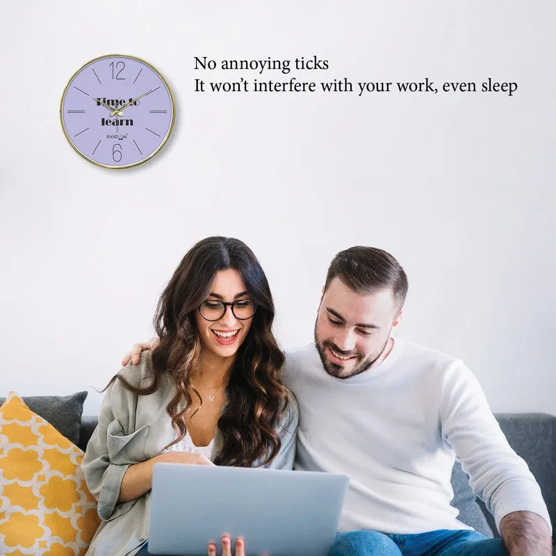 Time To Learn Round Analog Wall Clock - Blue media 5