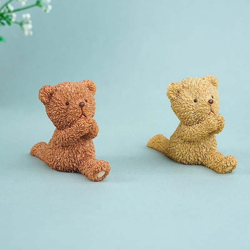 Sweet Pause Teddy Decor Showpieces (Brown,beige) - Set Of Two media 7