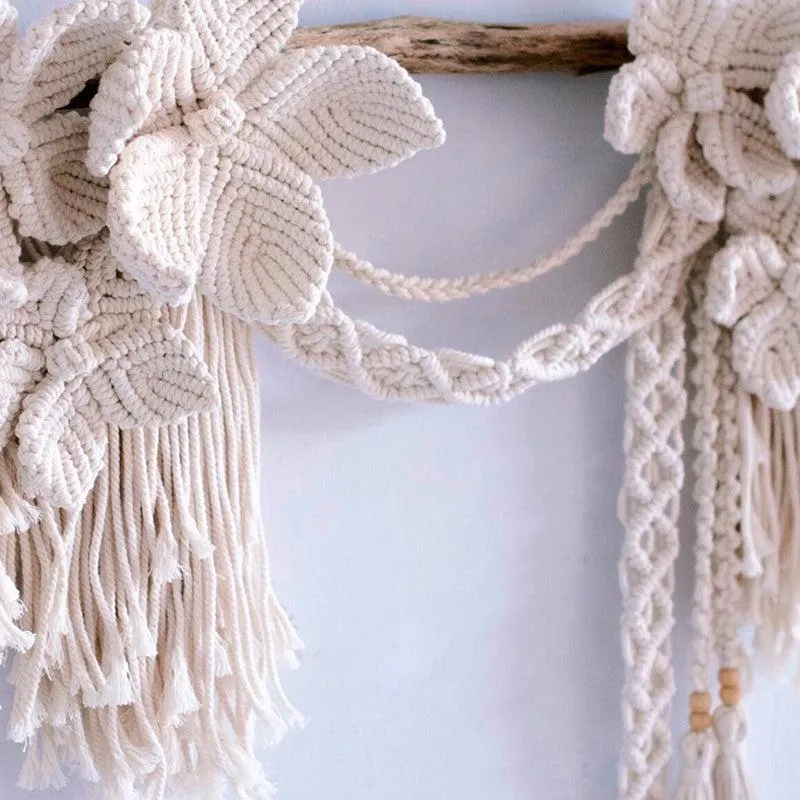 Daisy Garden Macrame Wall Accent media 3