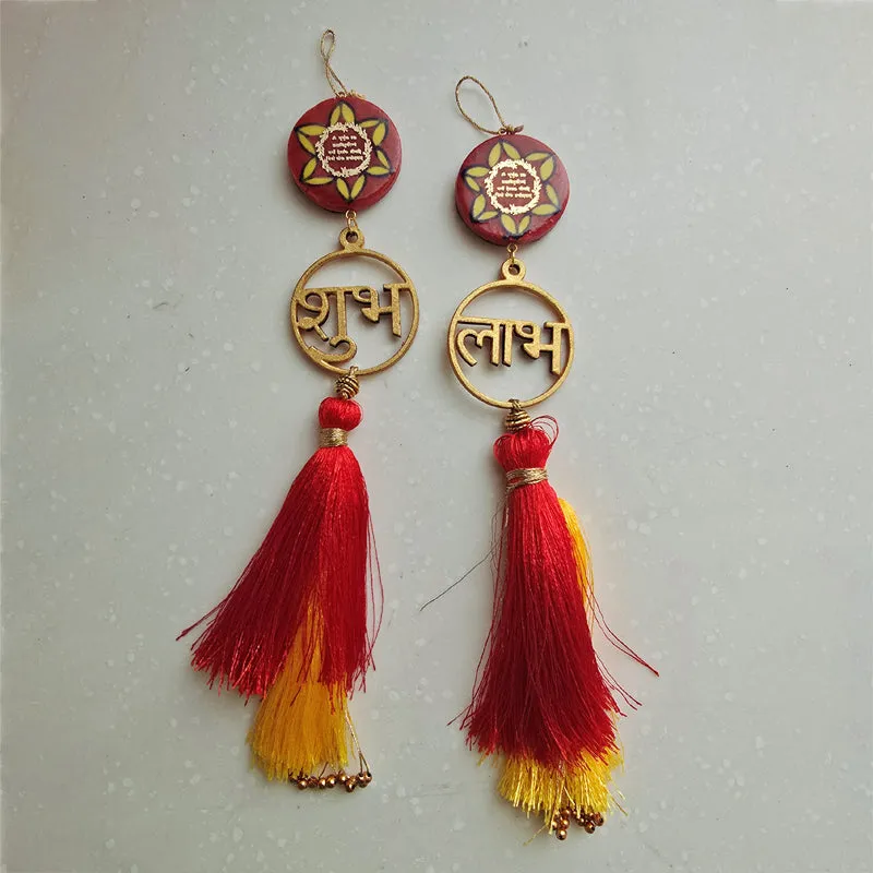Shubh-Labh II Handcrafted Latkan - Set Of Two media 3